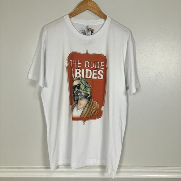 American Apparel The Big Lebowski “The Dude Abides” T Shirt XL NEW Deadstock VTG - Picture 1 of 6